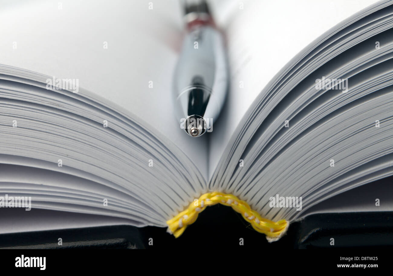 notebook with pen Stock Photo, Royalty Free Image 57094861 Alamy