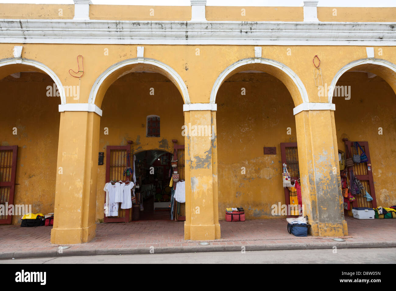 Tourist Shops Plaza De Las Bovedas Cartagena Colombia Stock Photo 