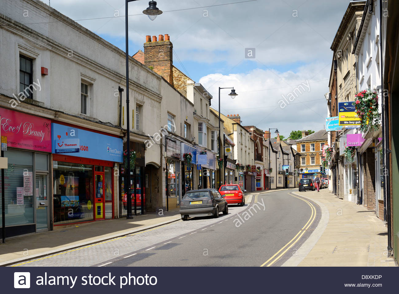 Silver Street, Wellingborough, Northamptonshire, England UK Stock Photo