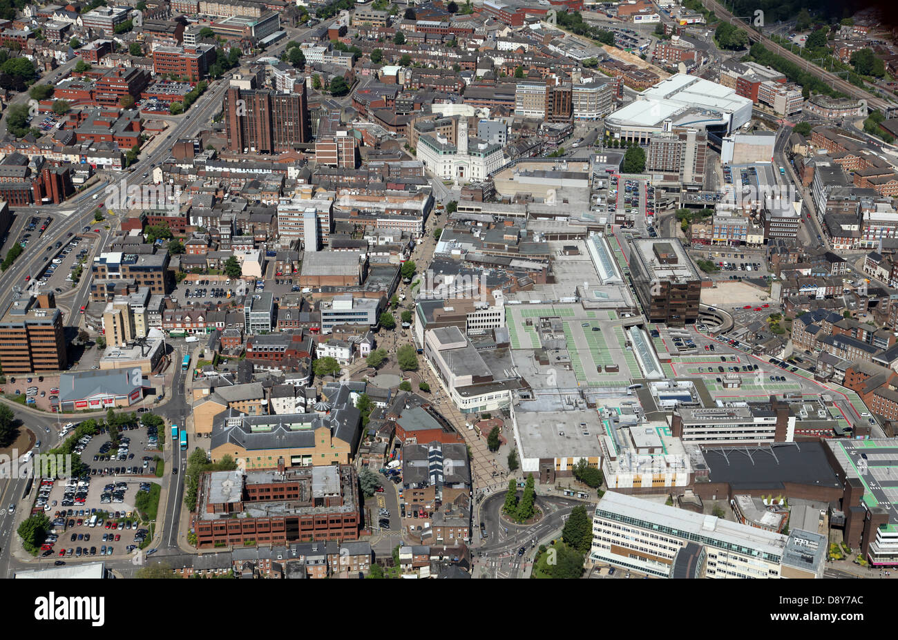 aerial view of Luton town centre Stock Photo: 57146836 - Alamy