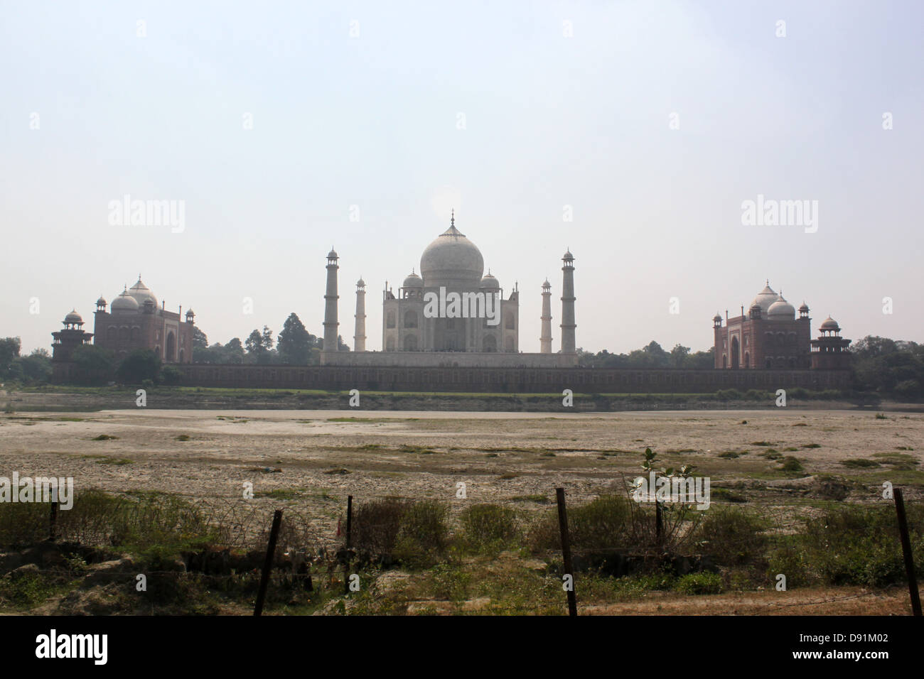 Mehtab Bagh Location Of Black Taj With Taj Mahal In Background On