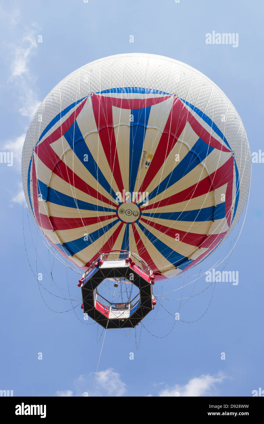Tethered Helium Balloon Bournemouth Eye observation balloon Stock Photo, Royalty Free Image