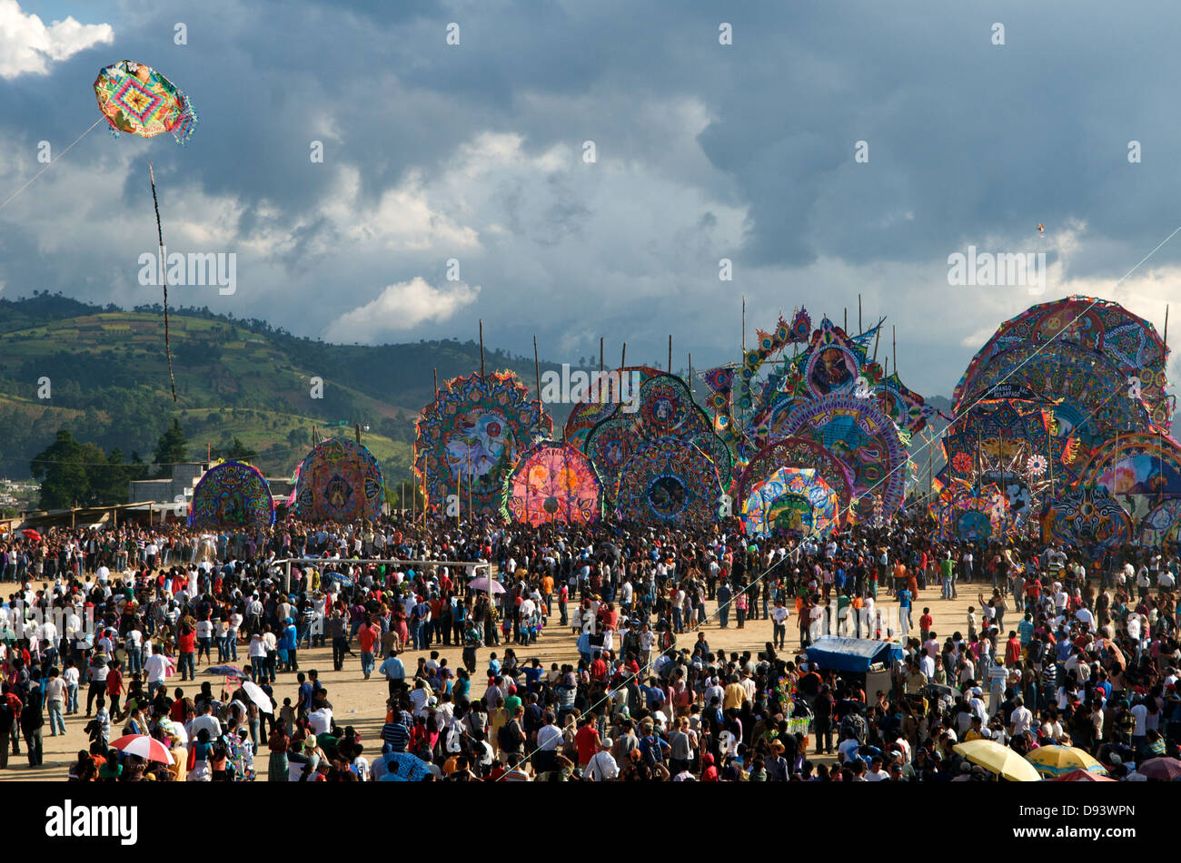 "Day of the Dead" giant kite festival, Sumpango, Guatemala, Central