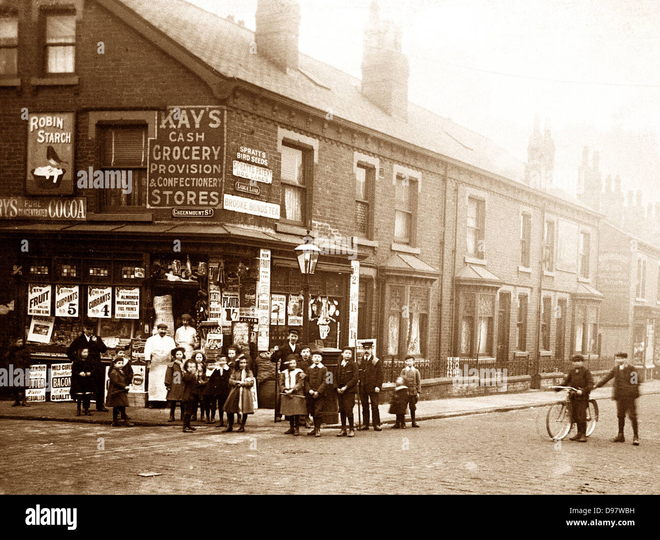 Beeston Hill Lodge Lane Leeds early 1900s Stock Photo, Royalty Free