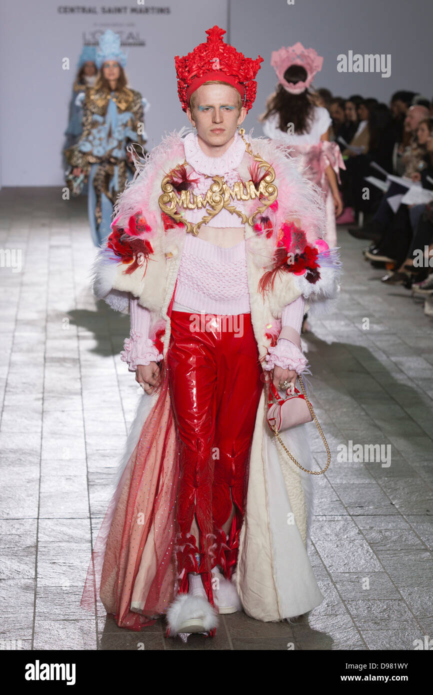 Central Saint Martins BA Fashion show with collections by graduate