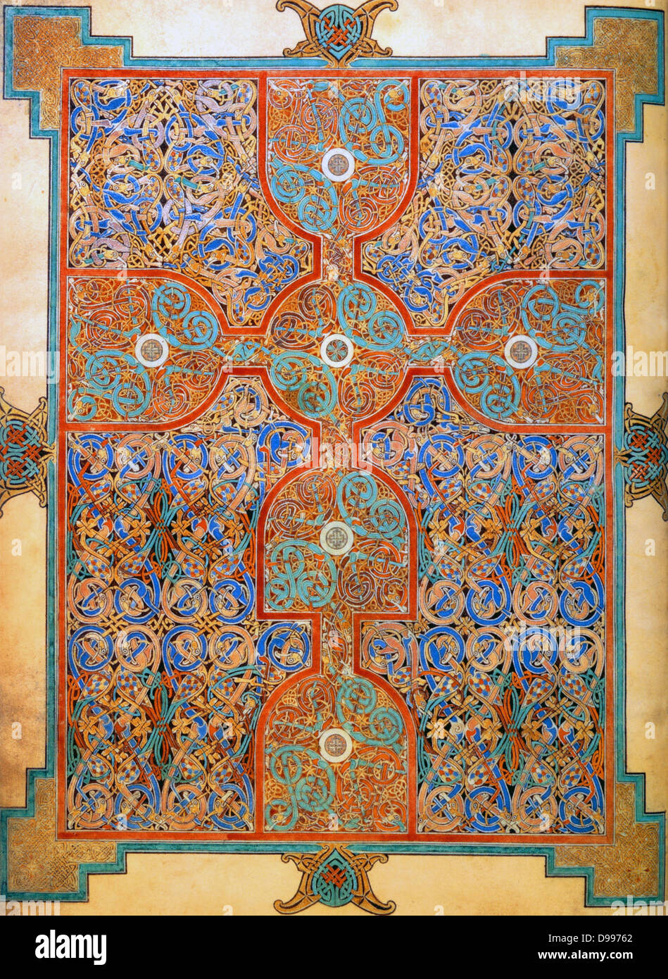 The Book of Kells (Dublin, Trinity College Library), is an Stock Photo
