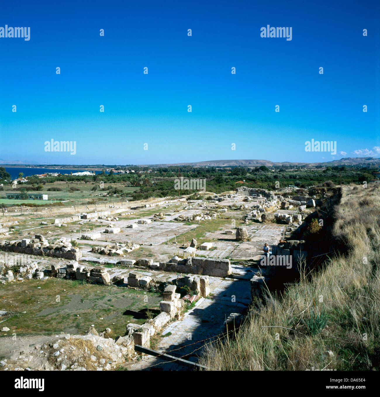 roman basilica soli north cyprus Stock Photo, Royalty Free Image