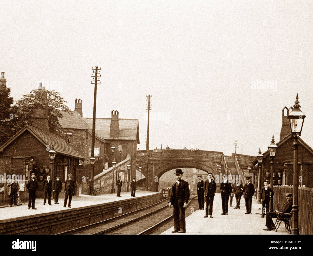 Chapeltown Railway Station early 1900s Stock Photo, Royalty Free Image