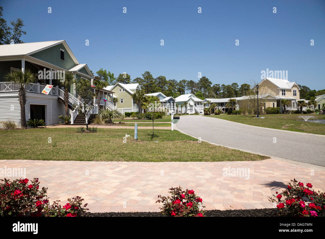 Murrells Inlet Residential Neighborhood, South Carolina, USA Stock