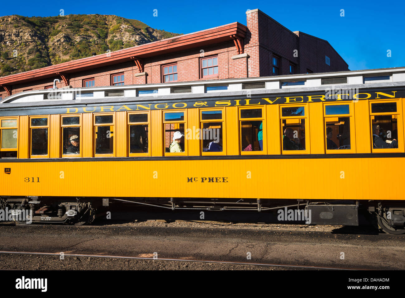 Passenger car on the Durango & Silverton Narrow Gauge Railroad Stock