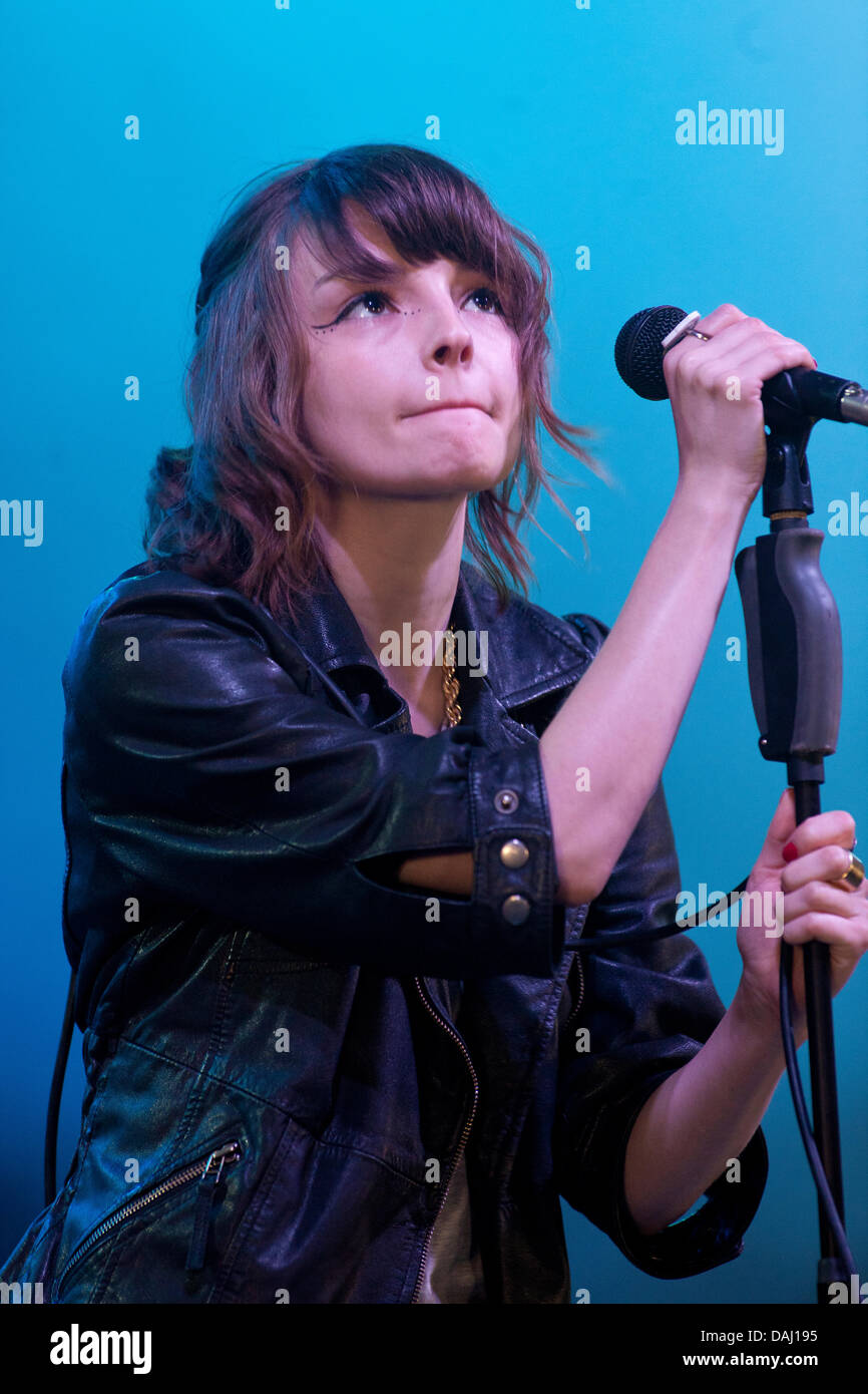 Lauren Mayberry of Scottish electro pop band from Glasgow, Chvrches