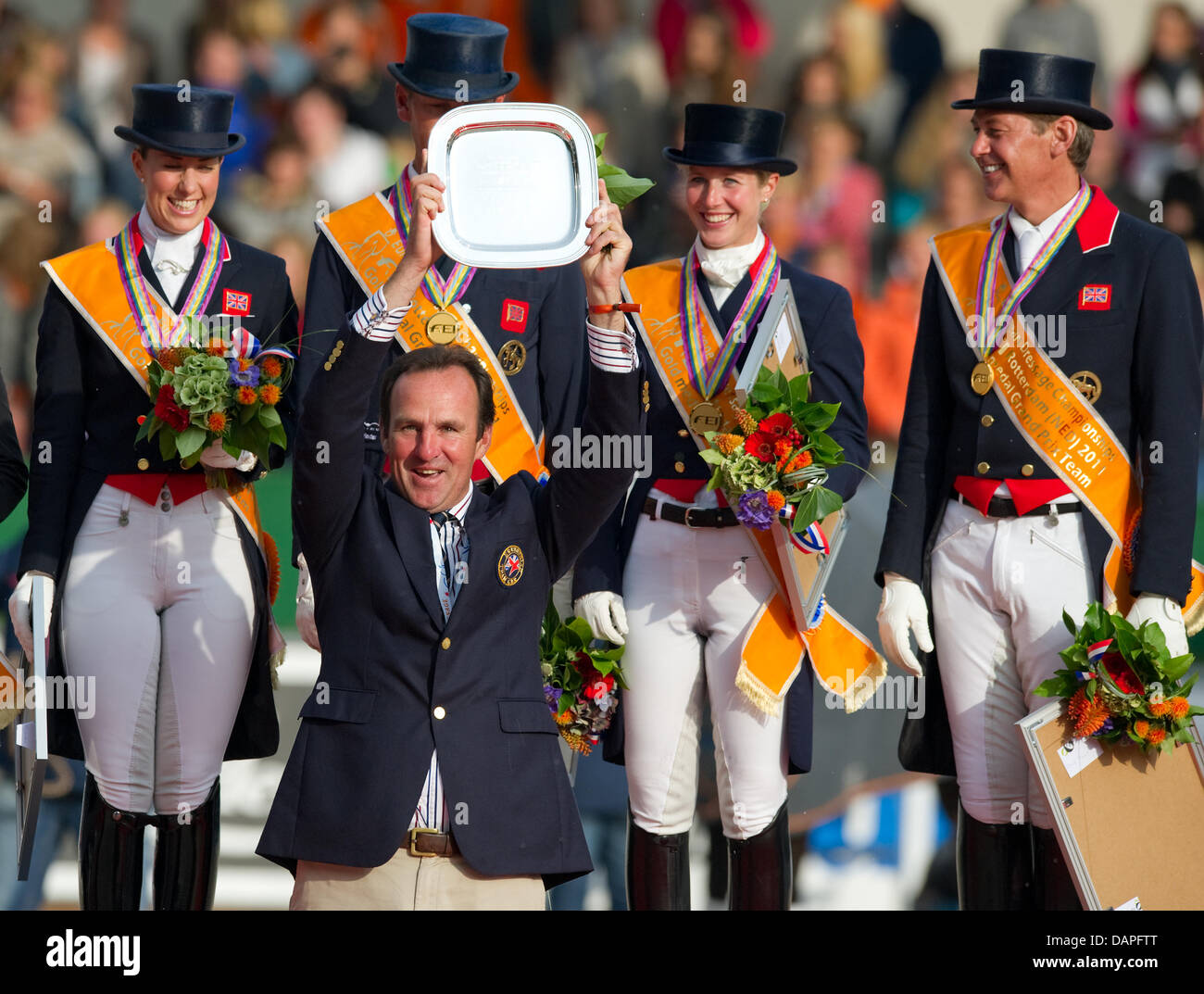 The British dressage riding team, Charlotte Dujardin, Carl Hester Stock