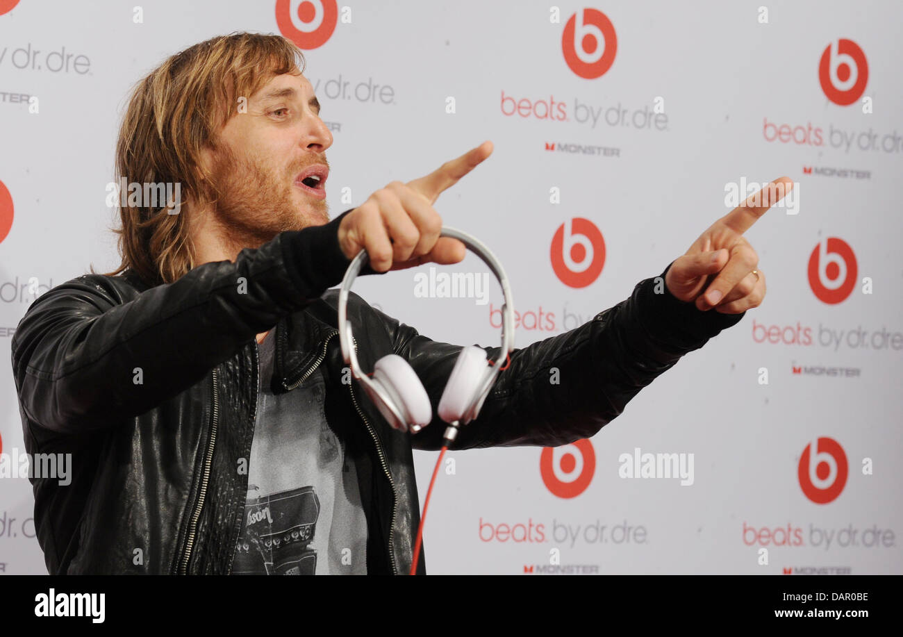 French house dj and music producer david guetta arrives at the event ibiza to berlin