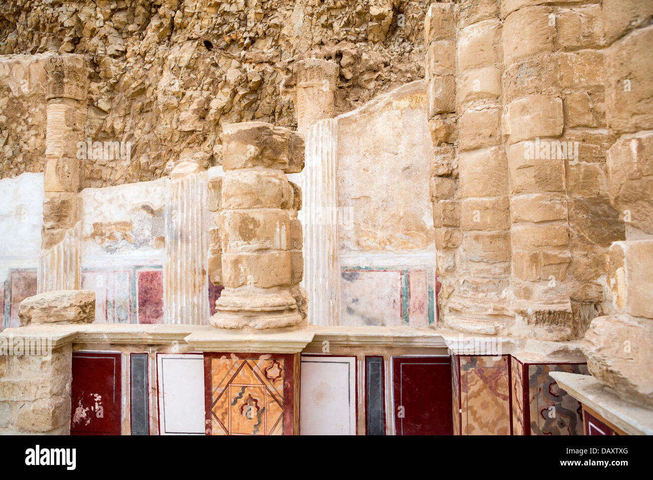 Details At Herod Palace At Masada Israel Stock Photo Alamy