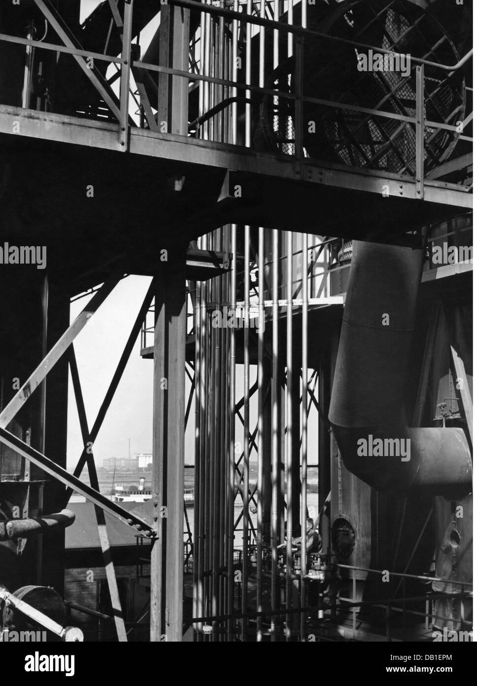 industry, oil, refinery, Germany, 1939, oil refinery, energy Stock