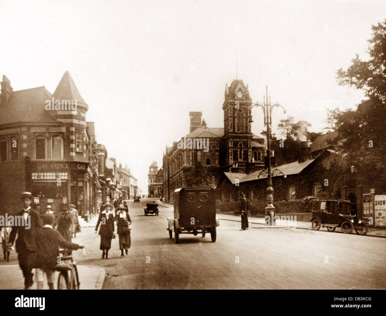 Sutton Coldfield Mill Street Probably 1920s Stock Photo, Royalty Free
