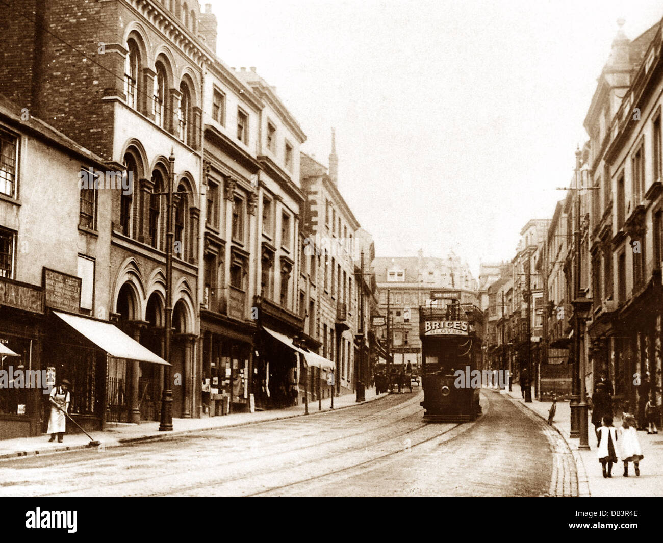 Northampton Bridge Street early 1900s Stock Photo, Royalty Free Image