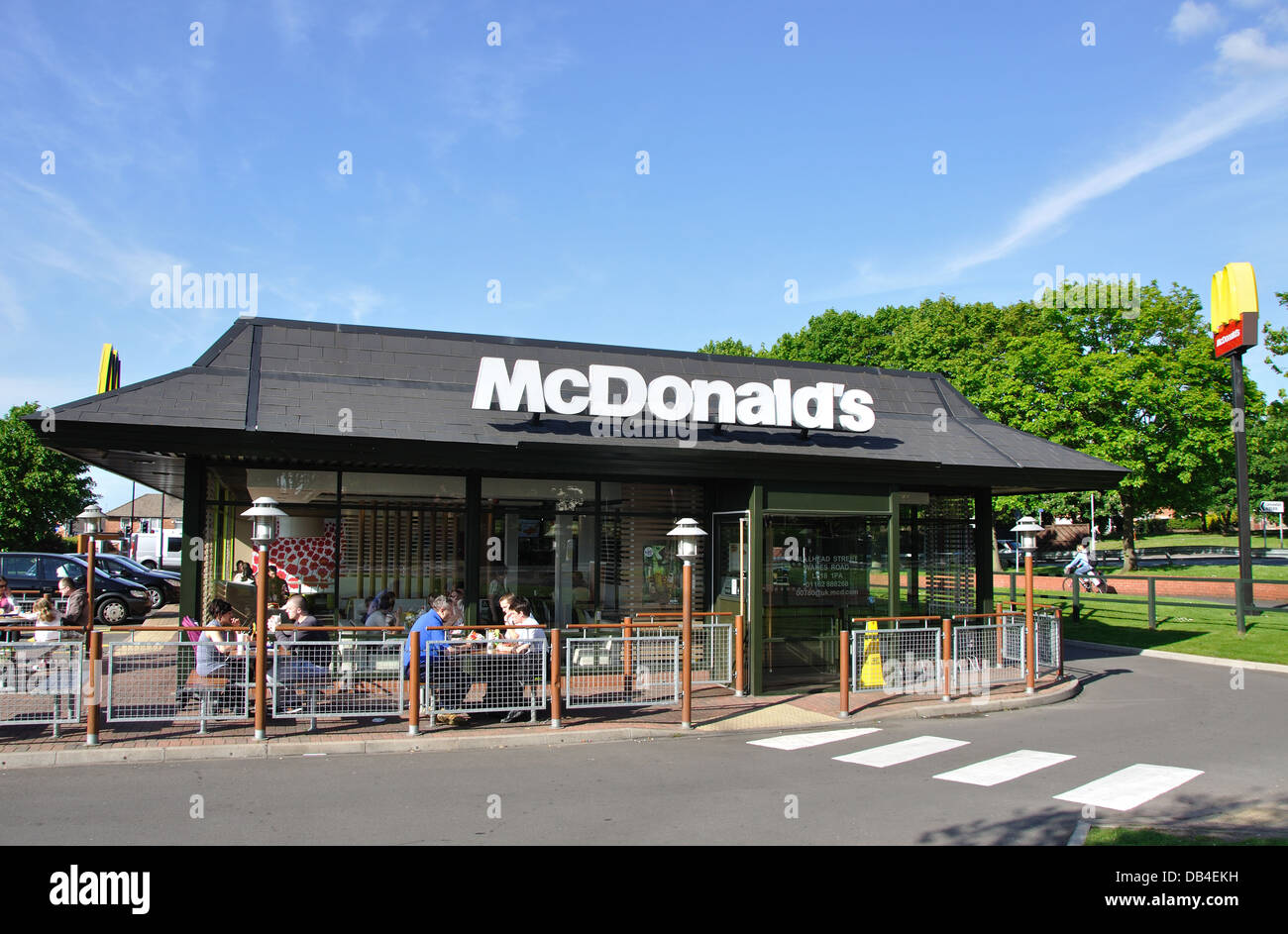 Mcdonald's, Wigston, Leicester, England, Uk Stock Photo, Royalty Free