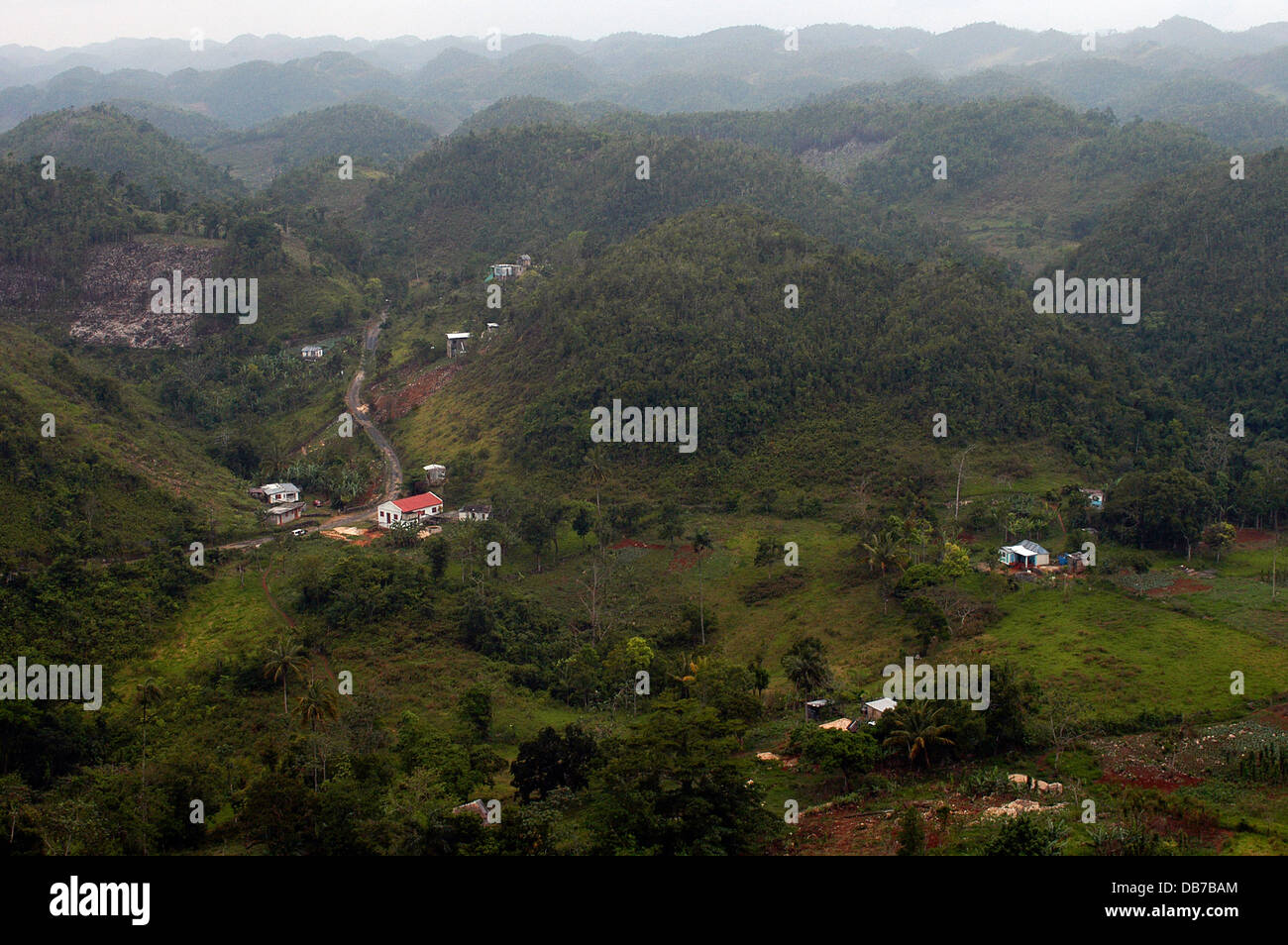 The Bob Marley Tour to Nine Mile village in the mountains of St Ann Stock Photo, Royalty Free