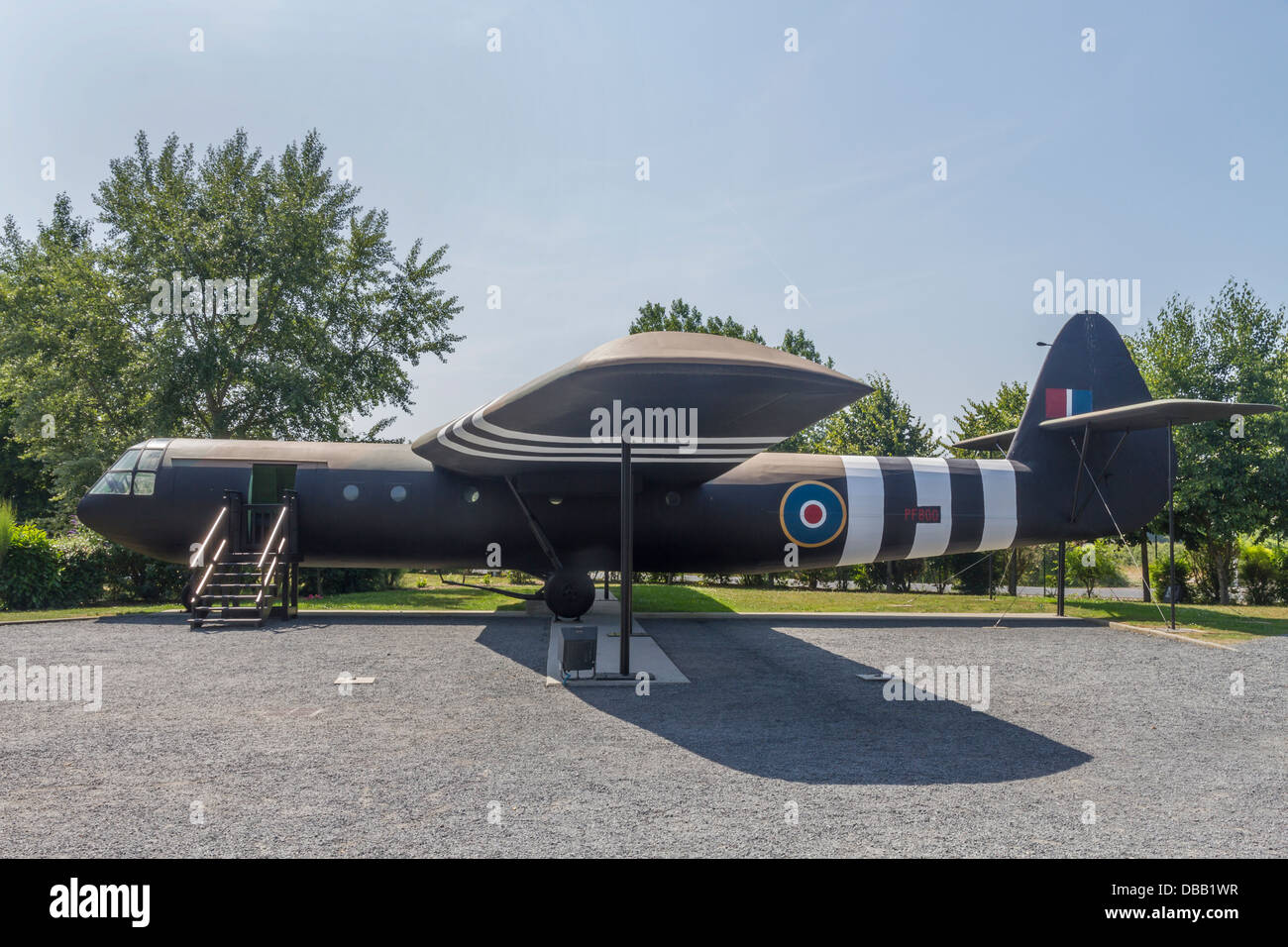 France Normandy, Ranville, Pegasus bridge museum, Horsa glider Stock