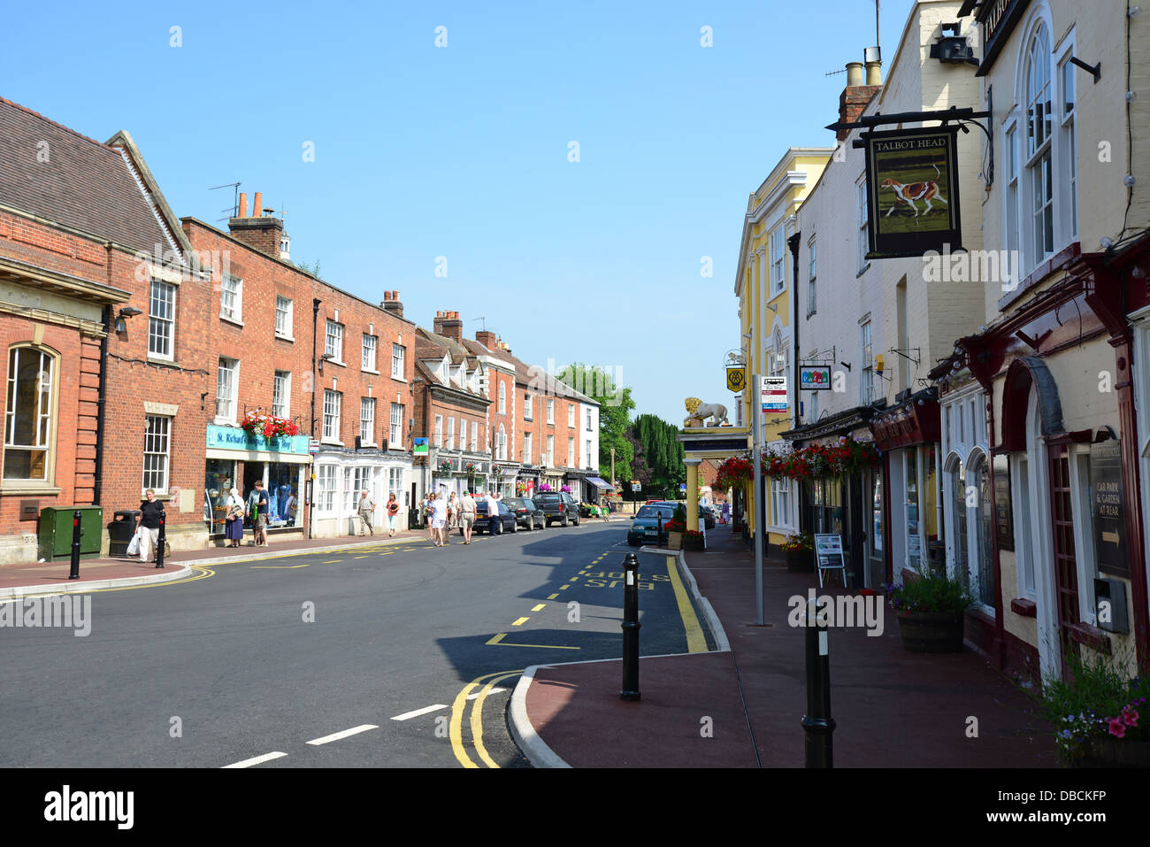 High Street, UptonuponSevern, Worcestershire, England, United Stock