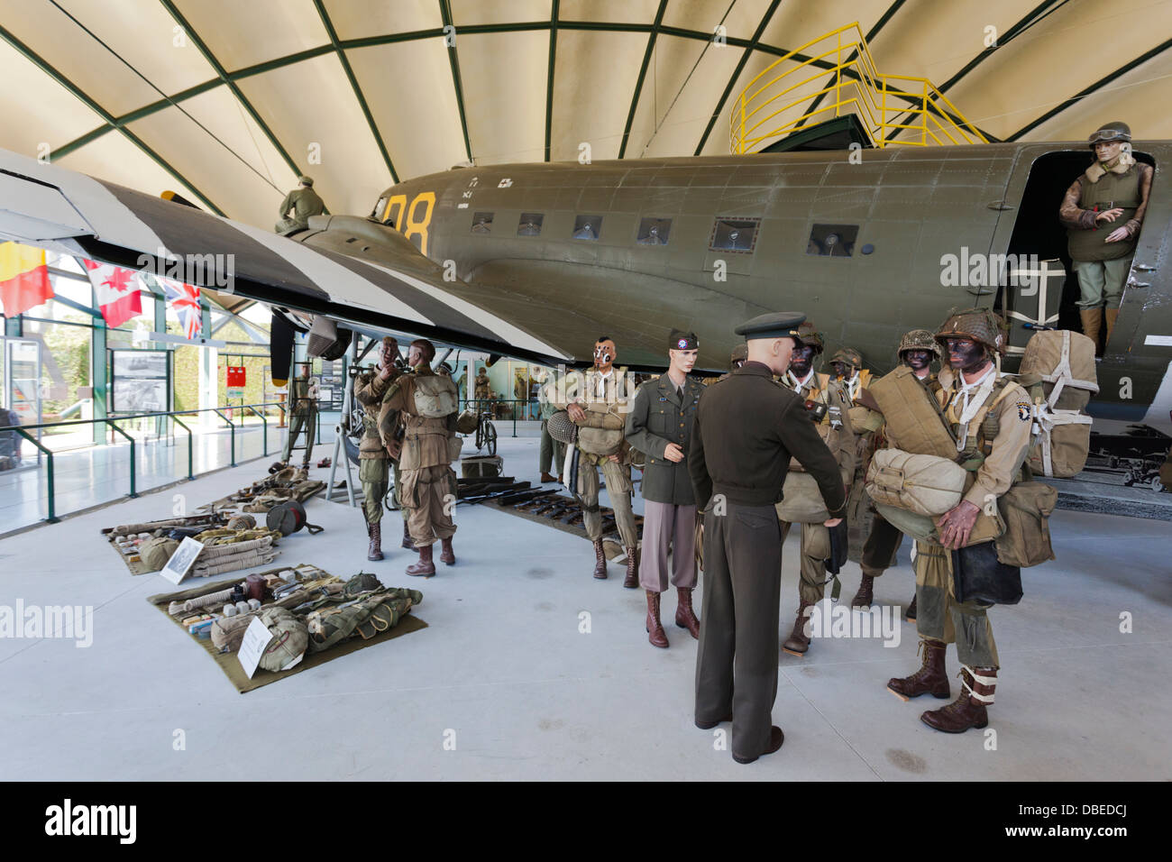 France, Normandy, Sainte Mere Eglise, Airborne Museum. Diorama of Stock Photo 58710194 Alamy