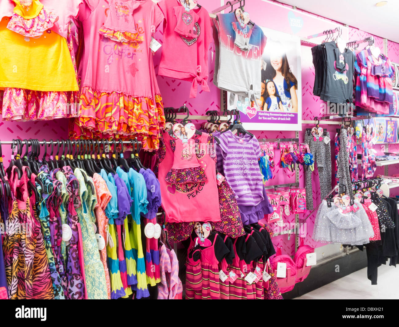 Girls Clothing Display In Kmart Nyc Stock Photo Royalty Free inside Kmart Clothes For Girls