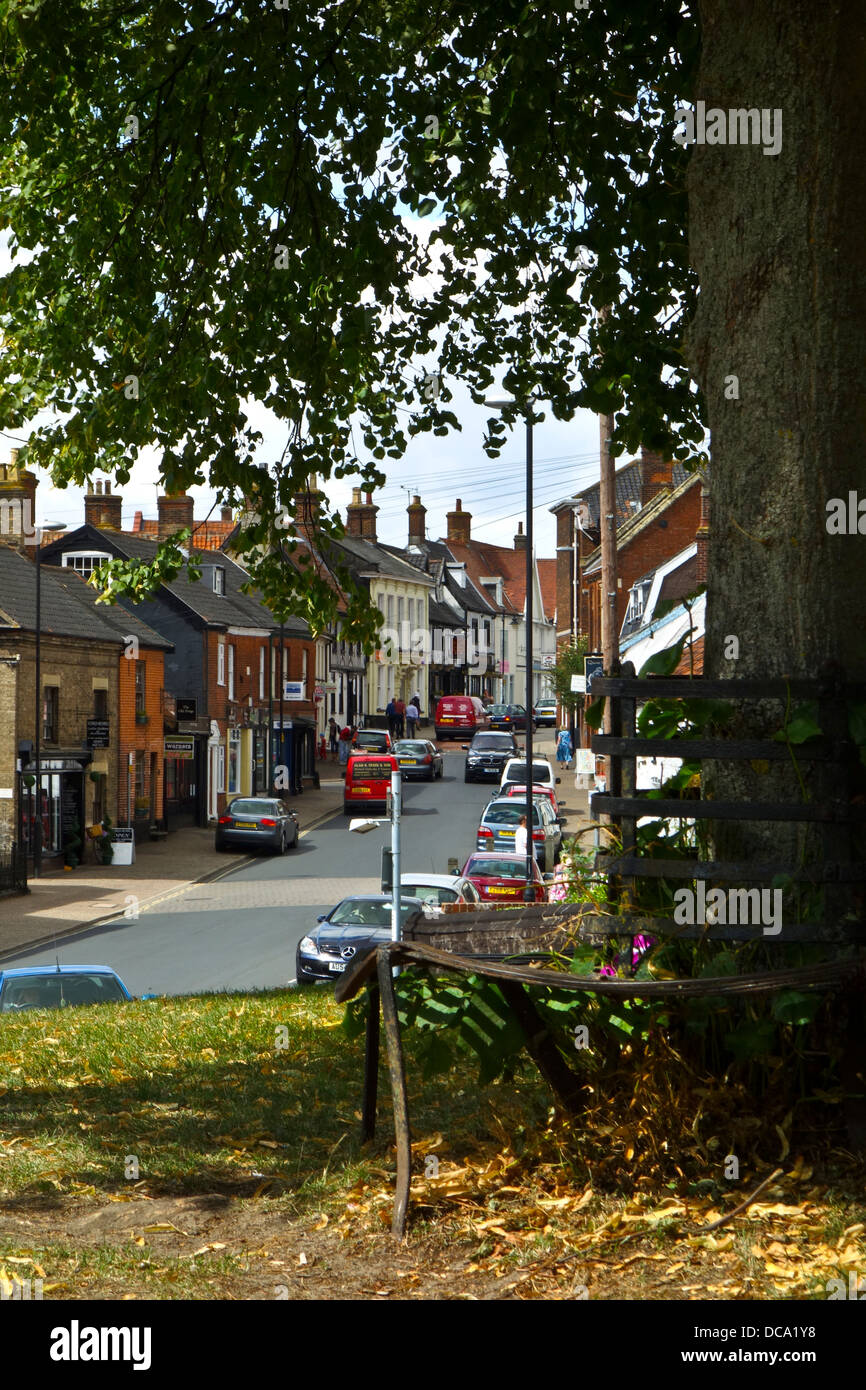 Fairland Street Wymondham town centre Stock Photo, Royalty Free Image