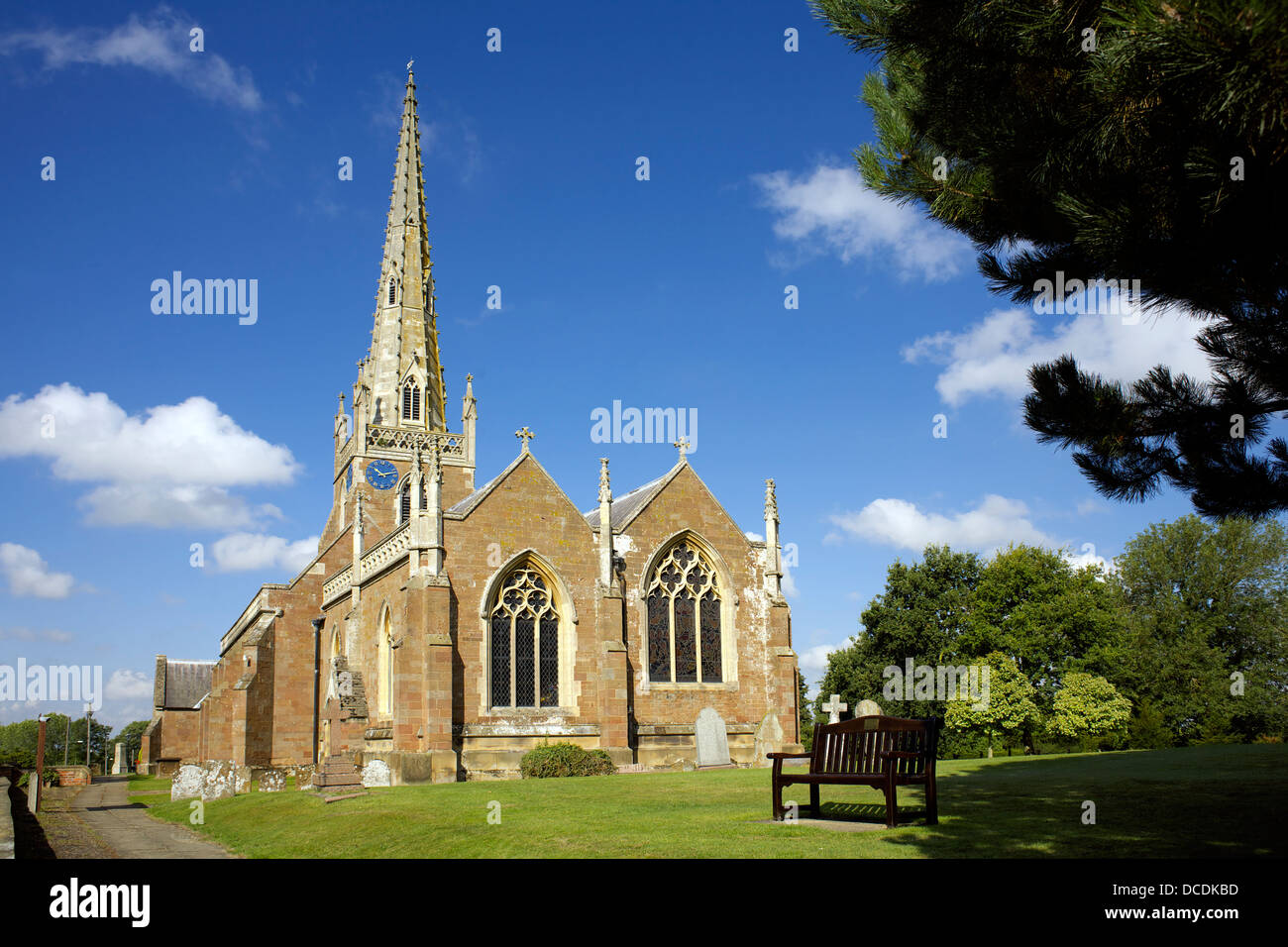 All Saints' Church Braunston village Northamptonshire Northants Stock