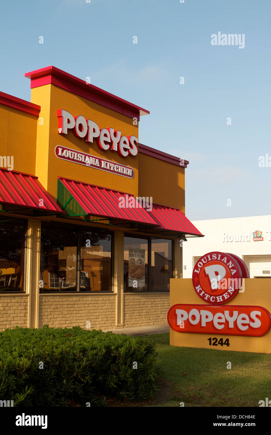 Popeyes Louisiana Kitchen Restaurant In California With A New