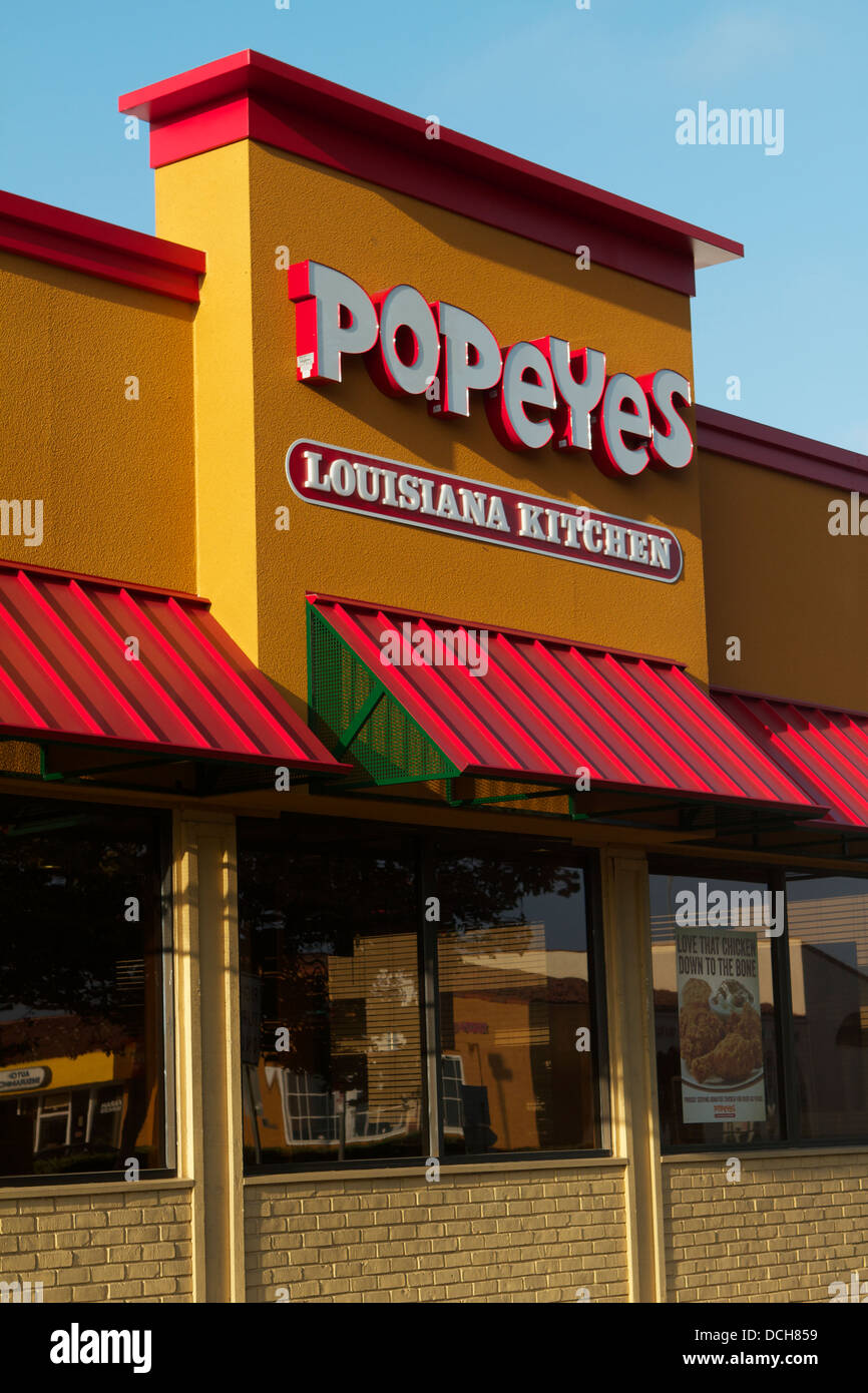 Popeyes Louisiana Kitchen Restaurant In California With A New