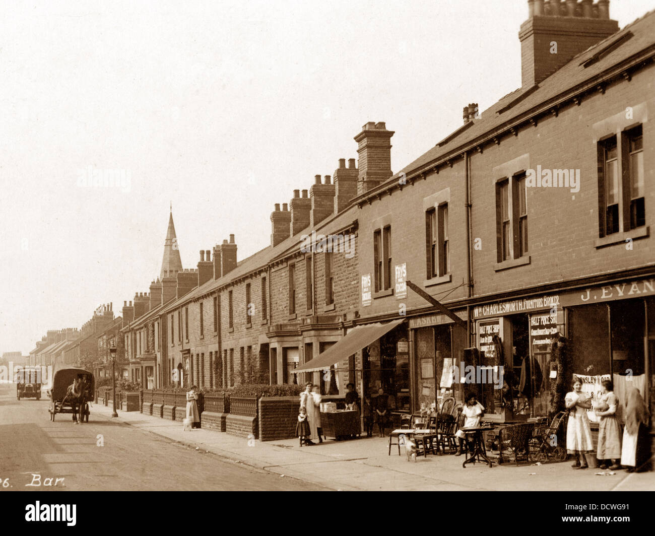 Wombwell Barnsley Road early 1900s Stock Photo, Royalty Free Image 59568573 Alamy