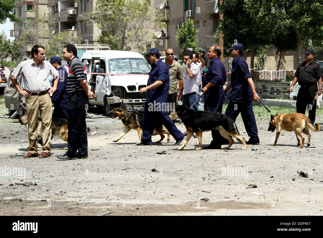 Cairo, Cairo, Egypt. 5th Sep, 2013. Egyptian security personnel Stock