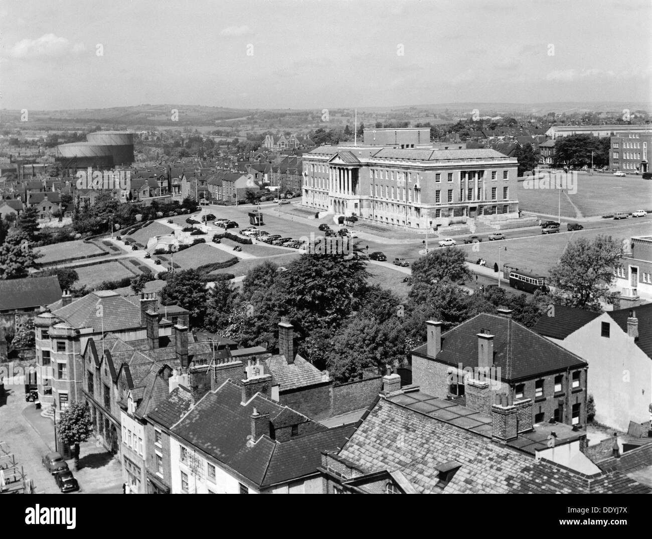 Town Hall, Chesterfield, Derbyshire, 1960s. Artist R Wilsher Stock