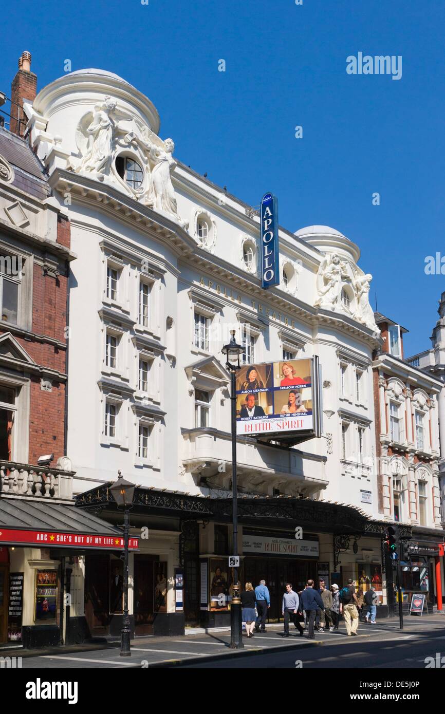 The Apollo Theatre, West End theatre, Shaftesbury Avenue, City of Stock Photo 60360182 Alamy