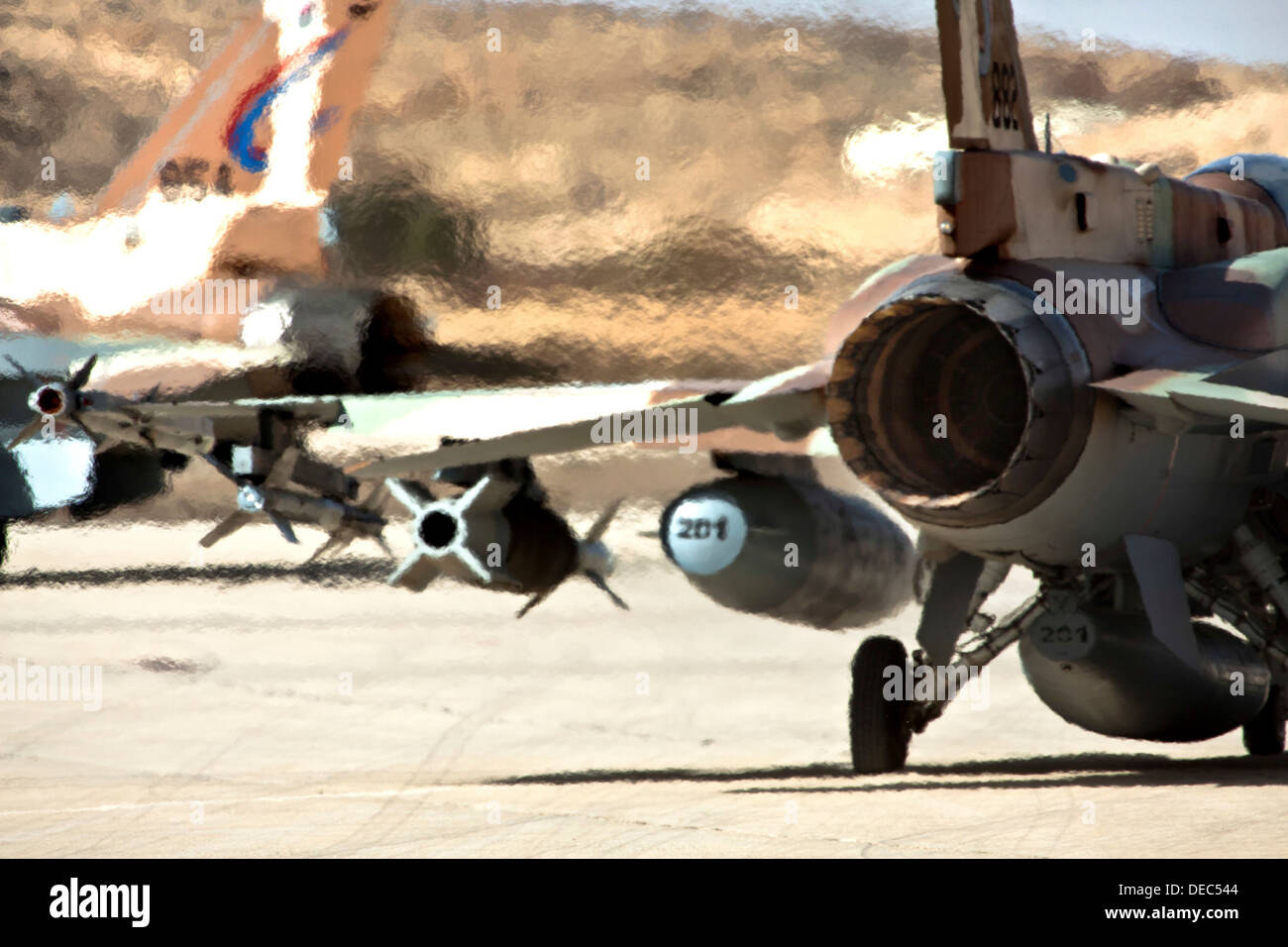 Israeli Air Force IAF F 16I Fighter Jet On The Ground Stock Photo Alamy