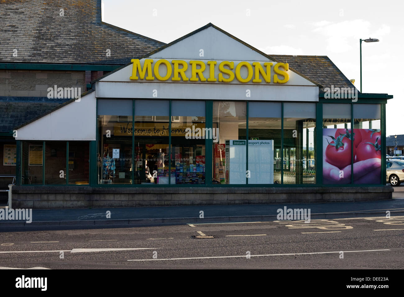 morrisons supermarket in burnham on sea Stock Photo, Royalty Free Image