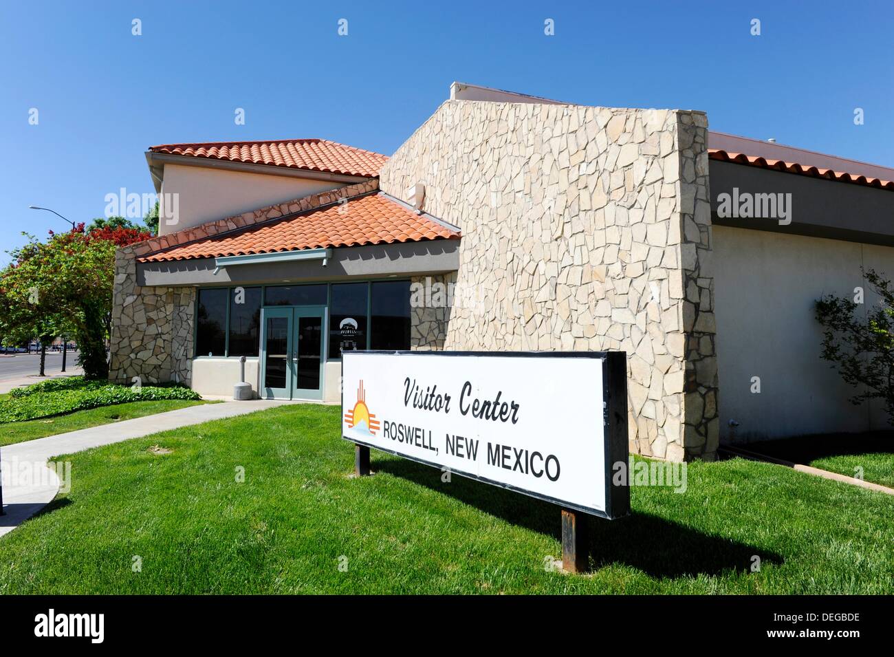 Visitor Center Roswell New Mexico Stock Photo, Royalty Free Image