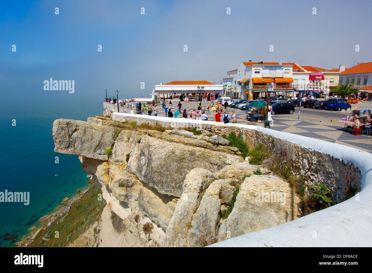 Nazare, Sitio view point, Beach, Leiria distric Estremadura Stock Photo