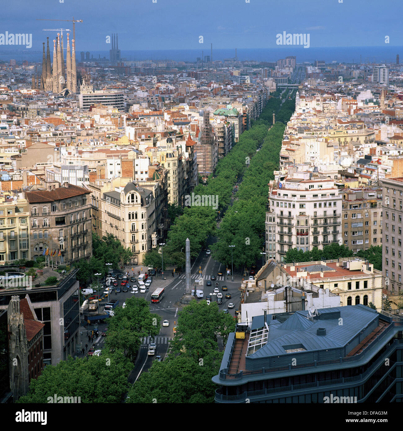 Diagonal Avenue. Barcelona. Spain Stock Photo 61083112 Alamy