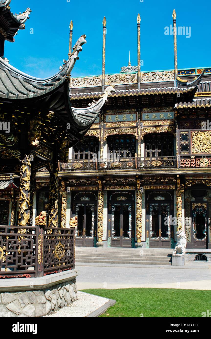Belgium, Brussels, Chinese House Stock Photo, Royalty Free Image