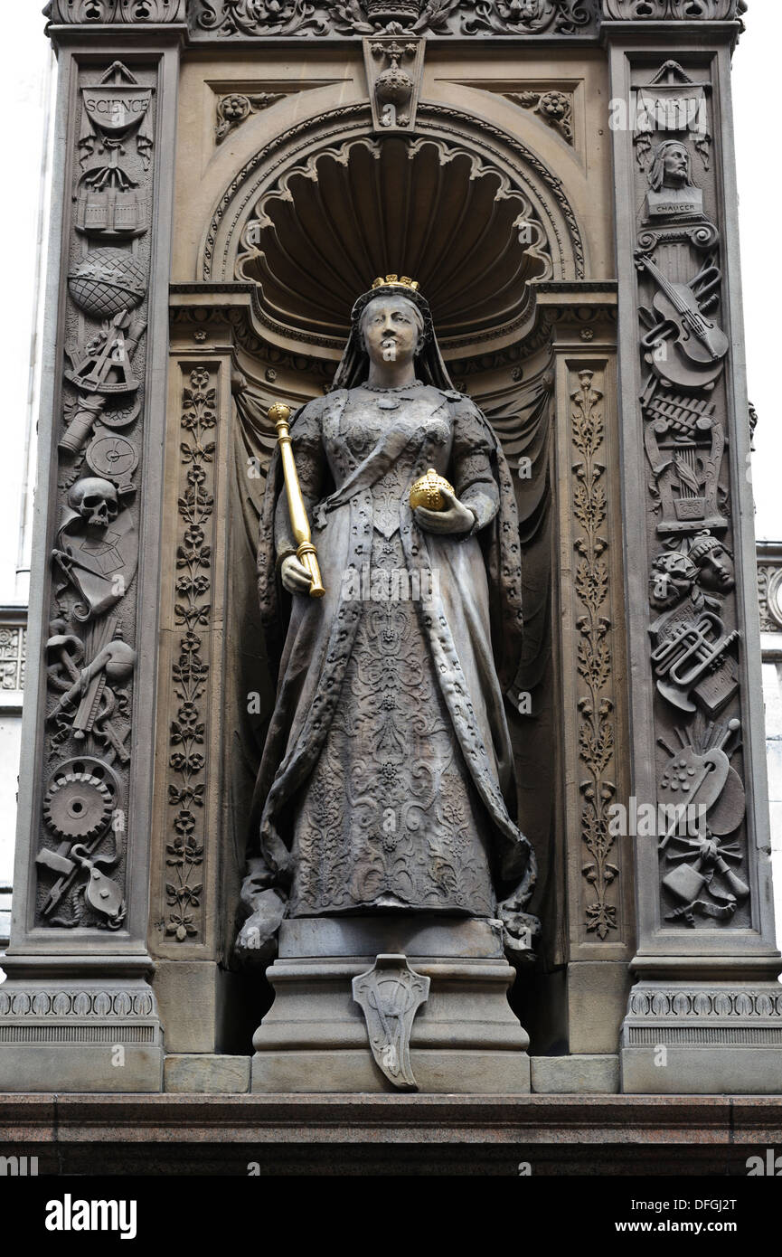 Queen Victoria statue from the Temple Bar monument, London, England
