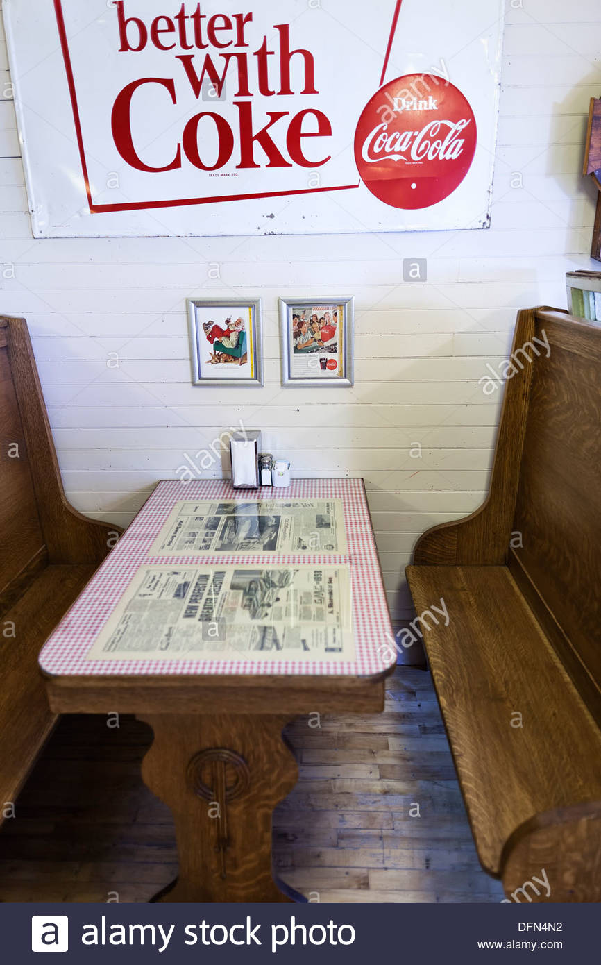 Vintage restaurant booth Stock Photo, Royalty Free Image 61315662 Alamy
