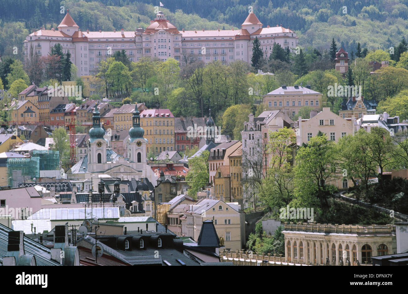 Imperial Sanatorium. Karlovy Vary. West Bohemia. Czech Republic Stock