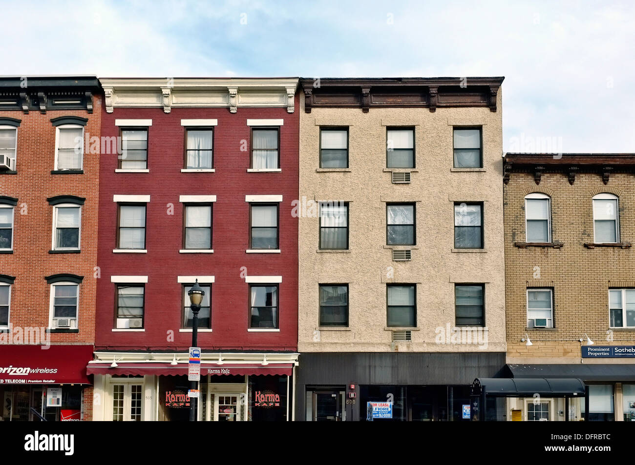 Row Houses In Hoboken, Nj, Usa Stock Photo, Royalty Free Image
