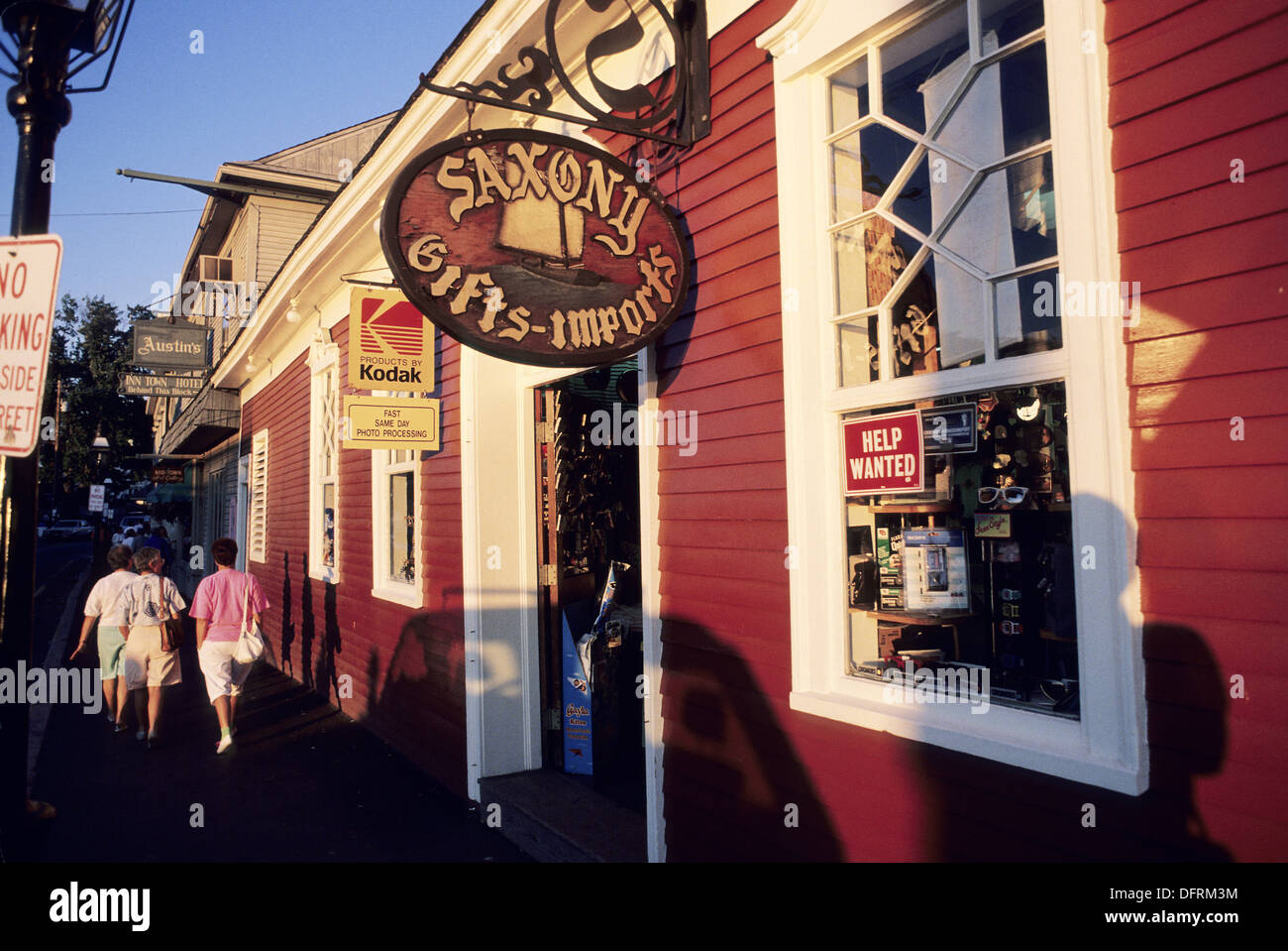 Shops, Kennebunkport. Maine, USA Stock Photo, Royalty Free Image