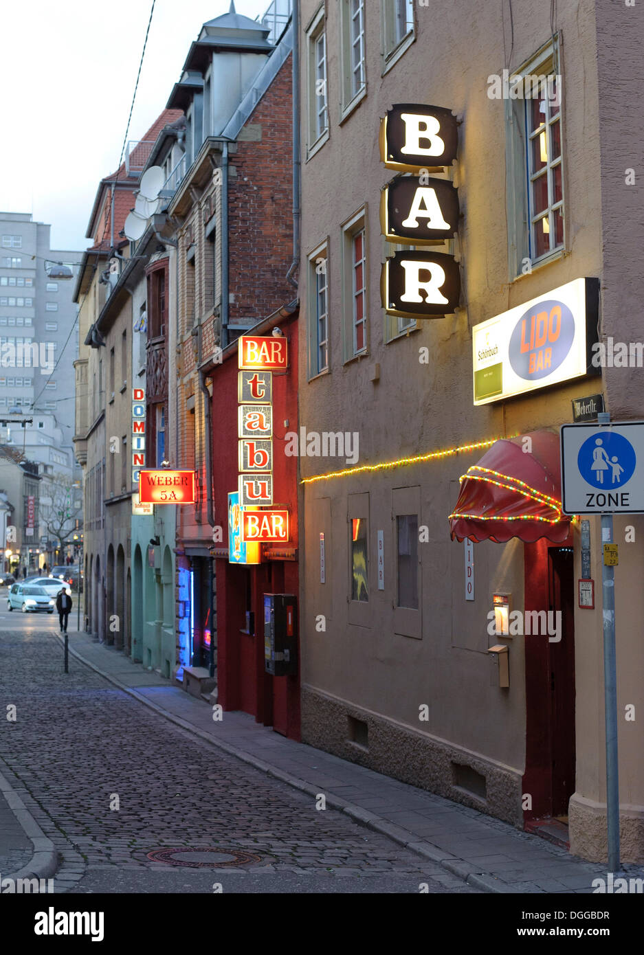 Red light district, Leonhardsviertel, Weberstrasse, Stuttgart Stock Photo 61825843 Alamy