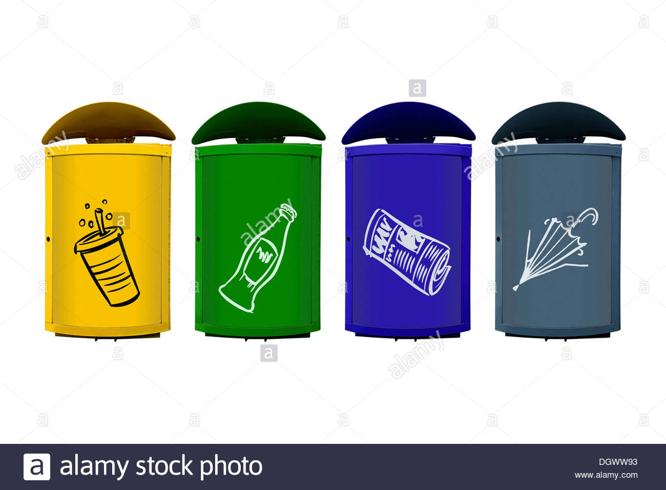 Different bins for waste separation Stock Photo 62034255 Alamy