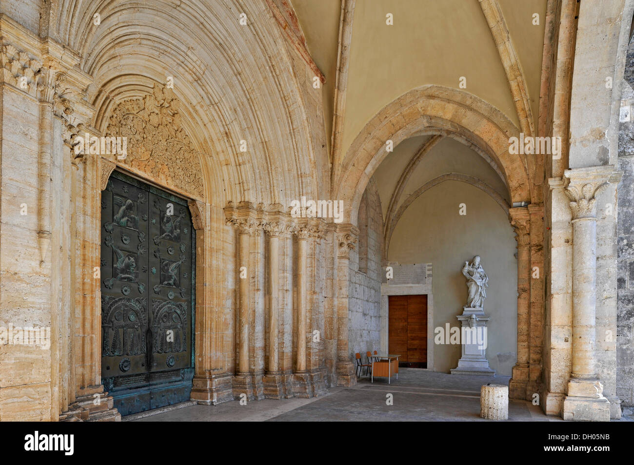 Arch of the main portal, vestibule of the Abbey Church of the Stock