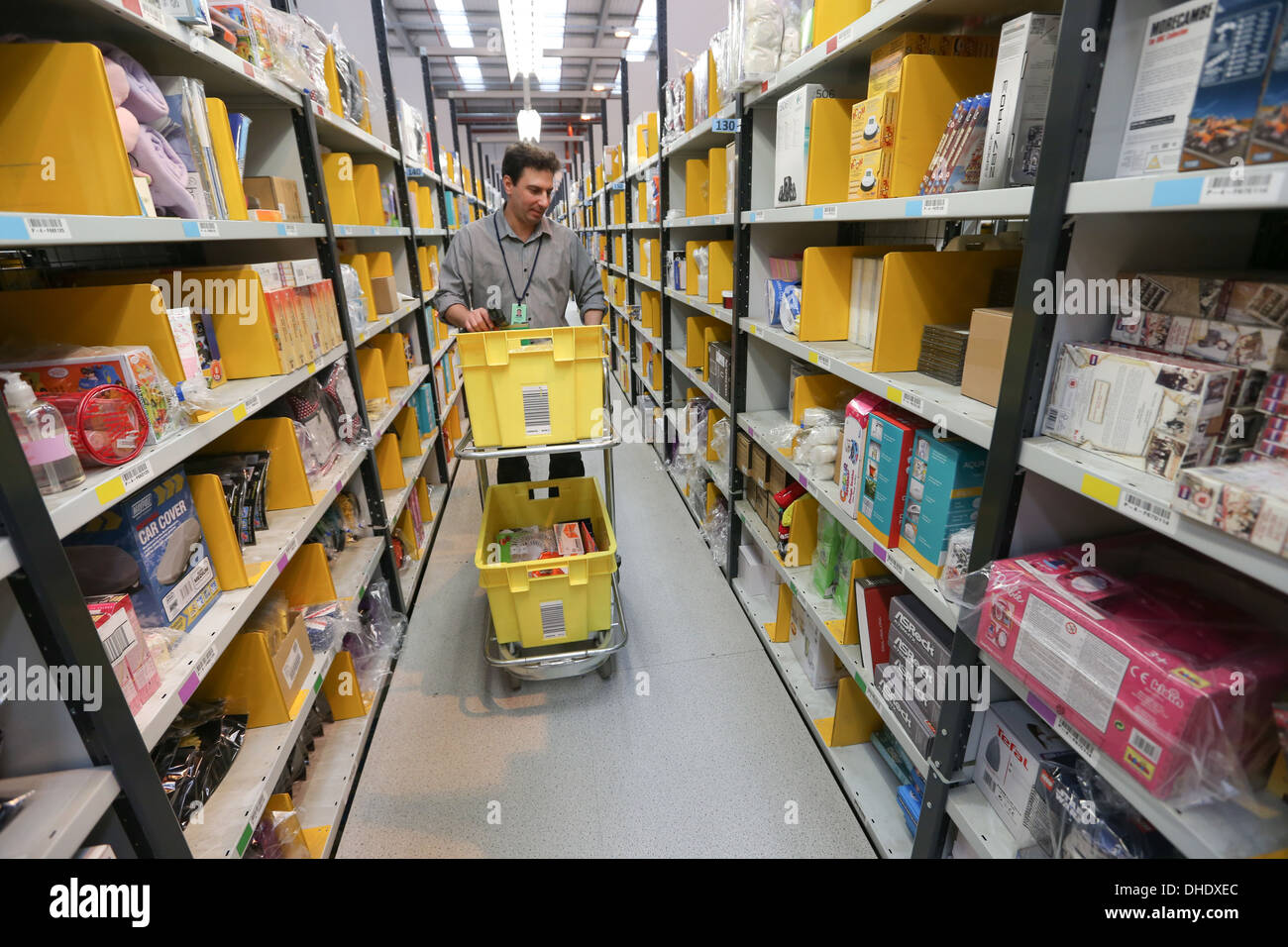 Amazon fulfilment centre (warehouse) in Peterborough Cambridgeshire Stock Photo, Royalty Free Amazon fulfilment centre (warehouse) in Peterborough Cambridgeshire Stock Photo, Royalty Free